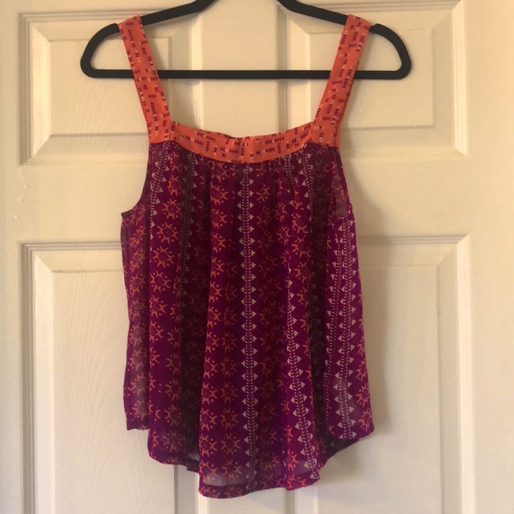 Magenta/Orange Tank Top